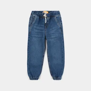 Boys Denim Pant Jogger-MD.Blue
