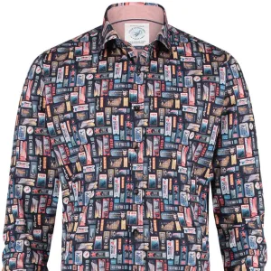Cinema Tickets Shirt - Navy