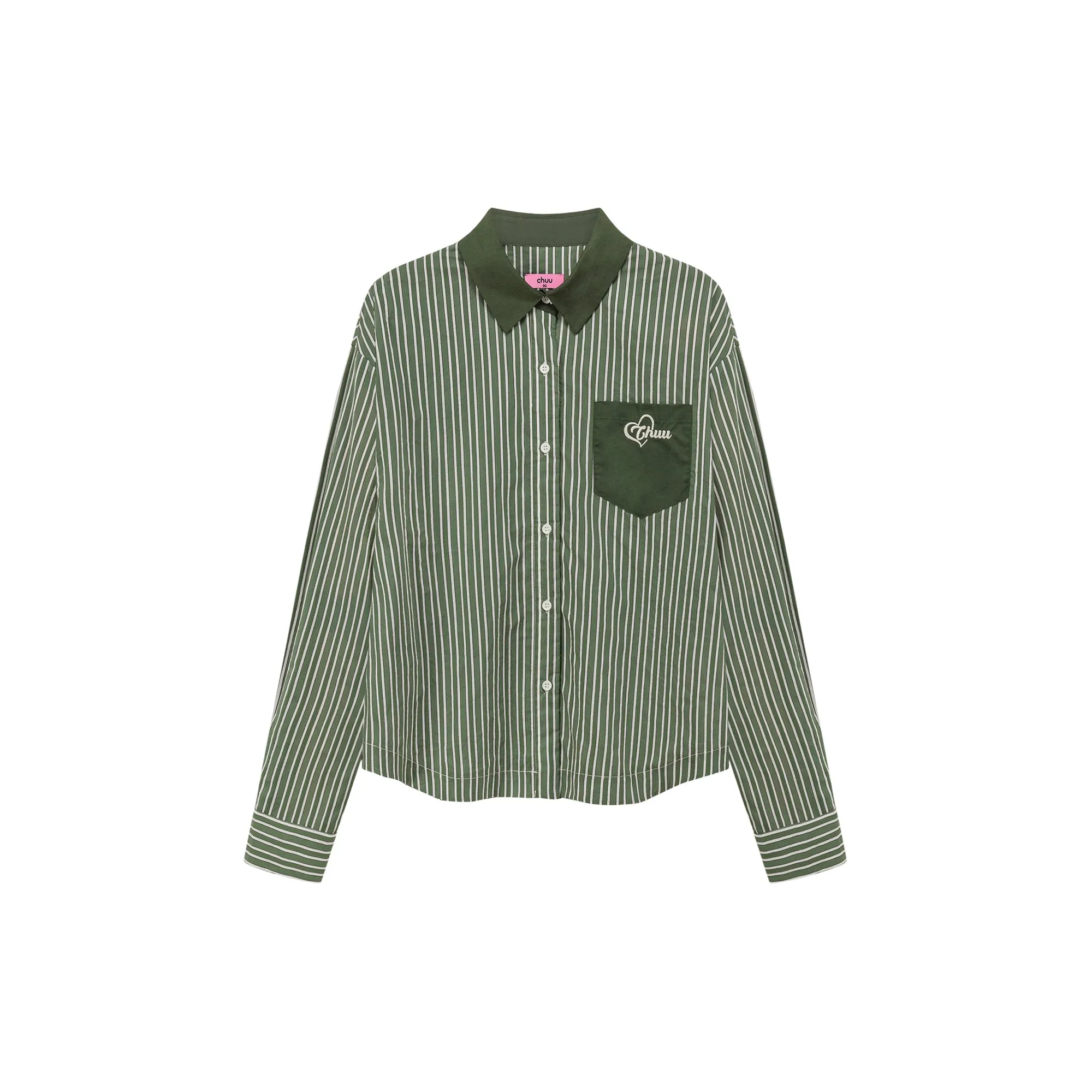 Color Vertical Stripes Shirt