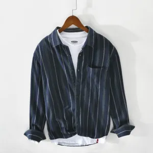 Dashes and Dots Stripe Patterned Shirt