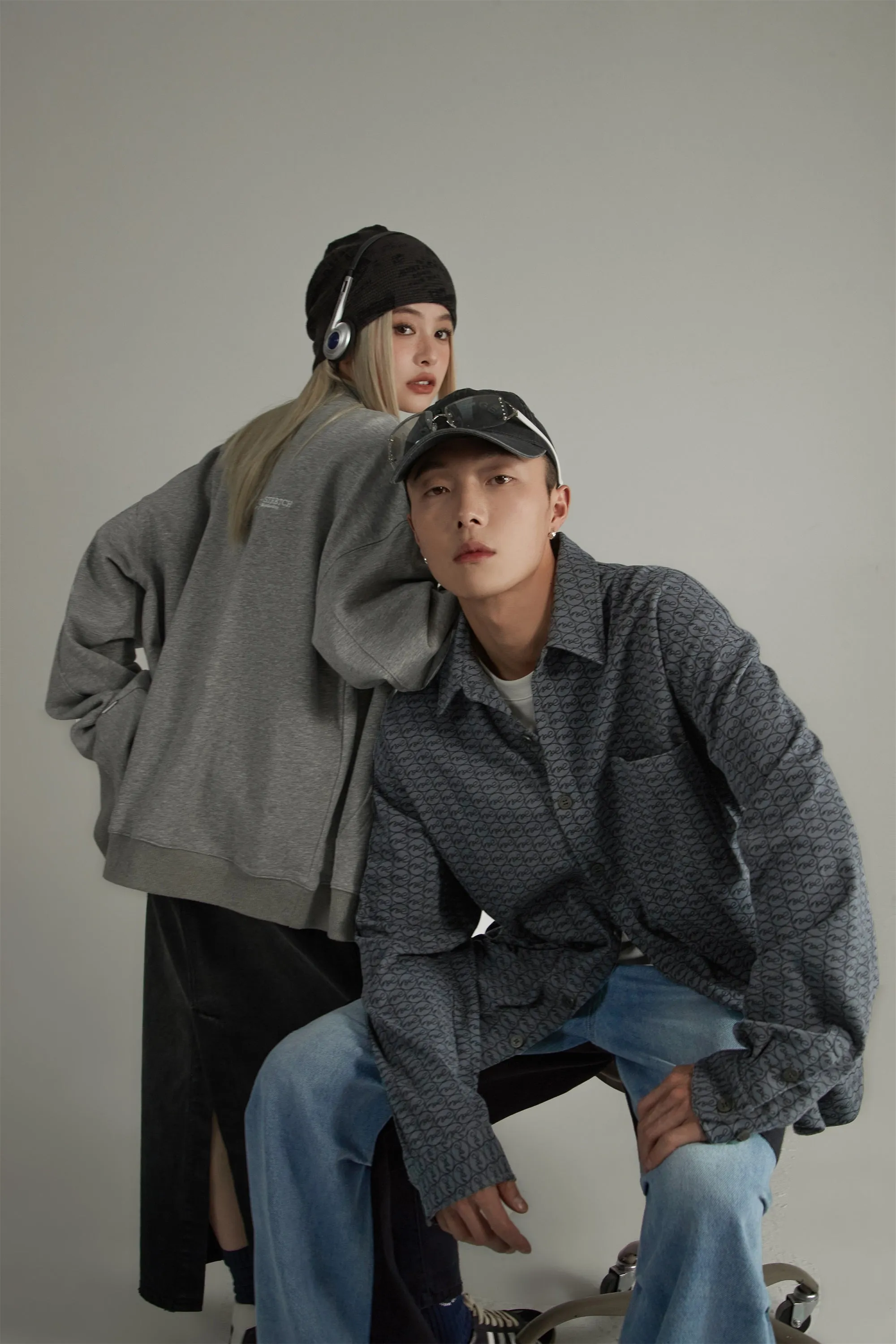 Distressed Noe Logo Loose Fit Shirt