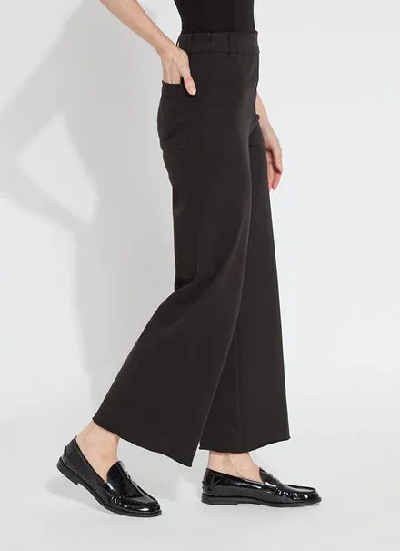 Erin Wide Leg Denim Pant - Black