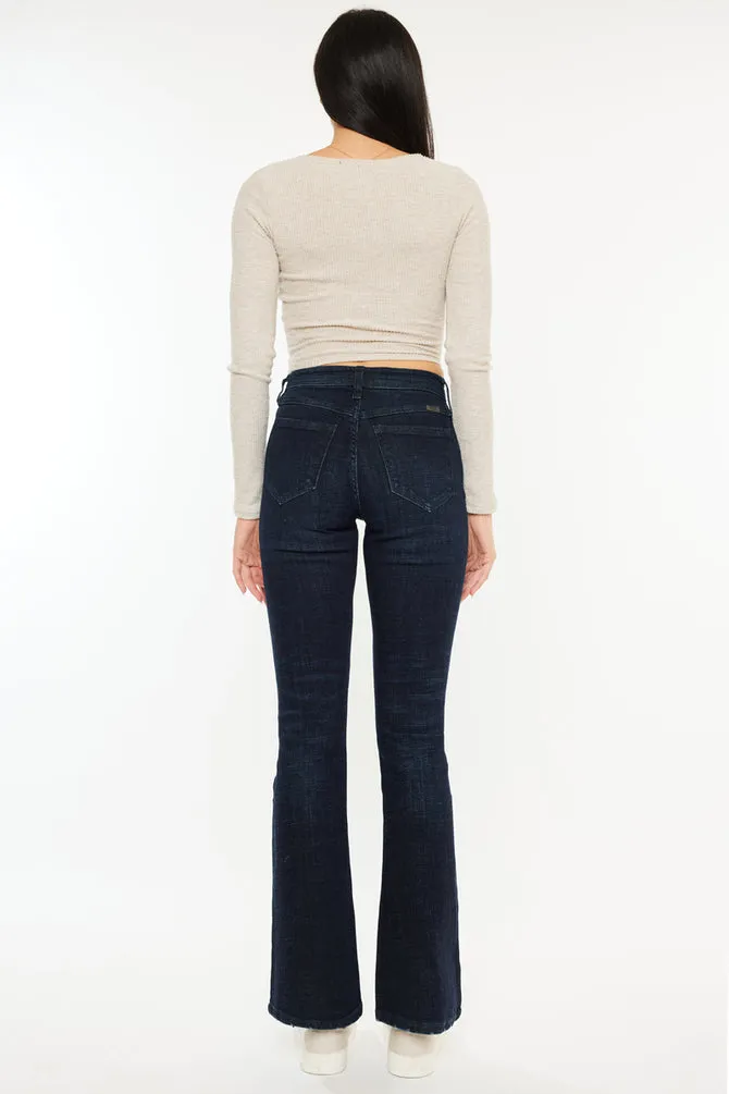 Kancan - Women's Mid Rise Flare Hem Jeans - KC7348