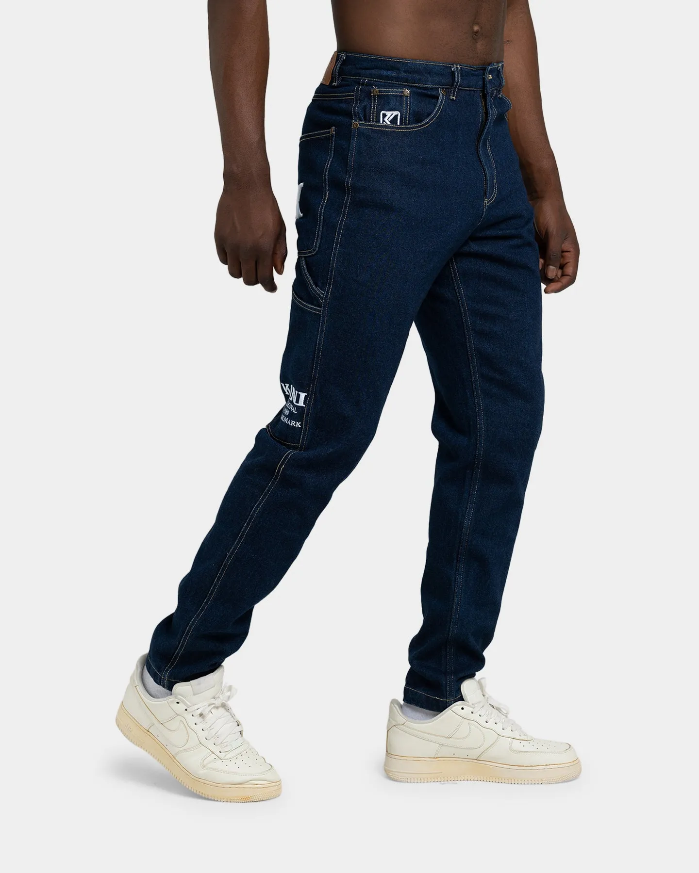 Karl Kani Retro Denim Pants Dark Blue