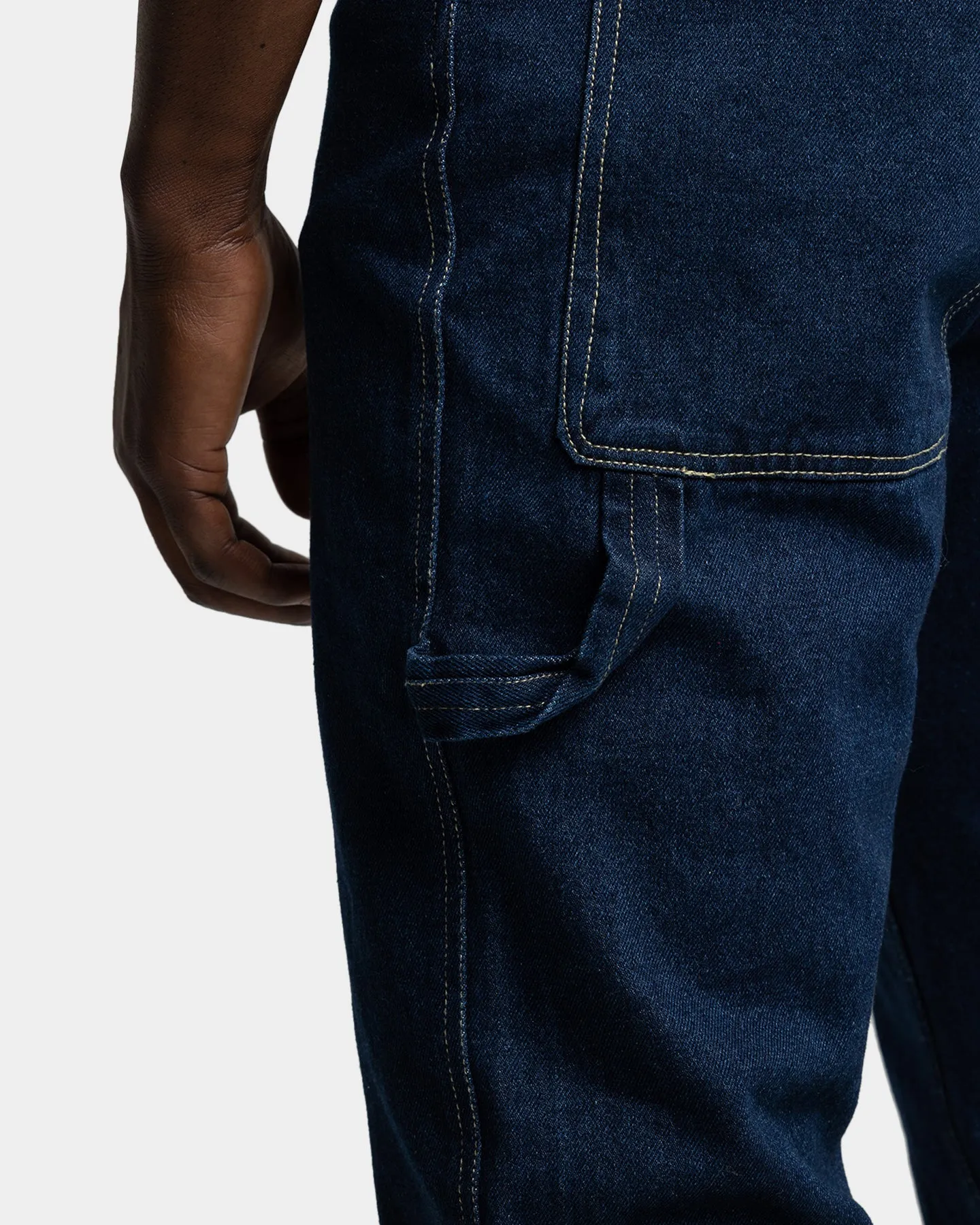 Karl Kani Retro Denim Pants Dark Blue