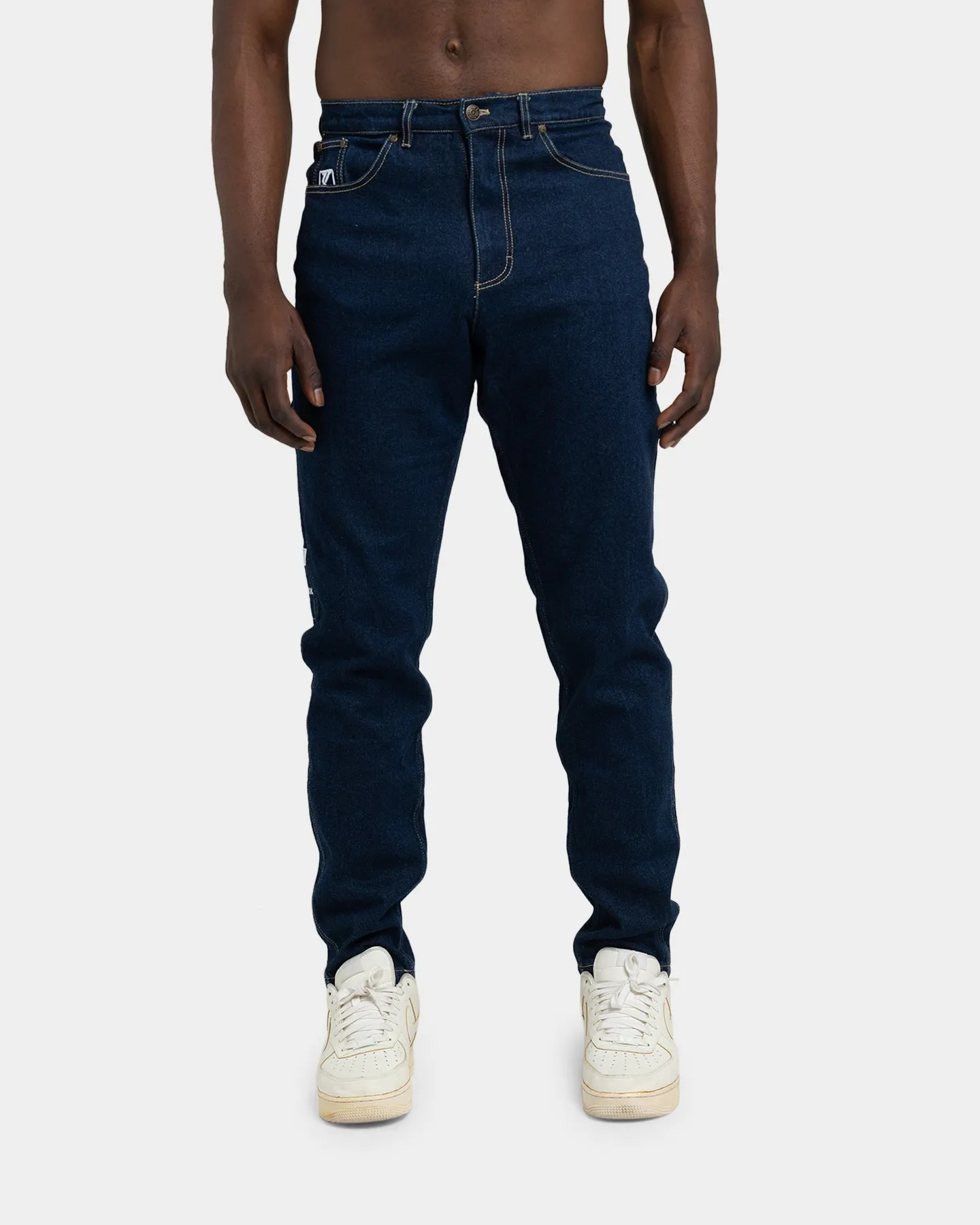 Karl Kani Retro Denim Pants Dark Blue