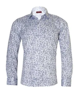 Kriter Buttoned Down Patterned White Shirts