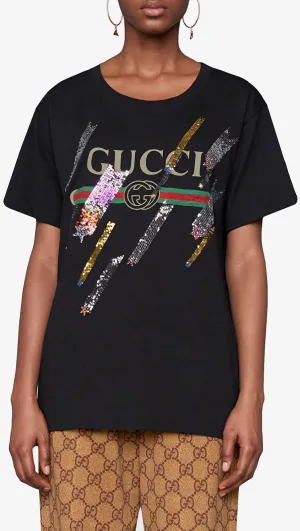 Logo T-shirt with Shooting Stars
