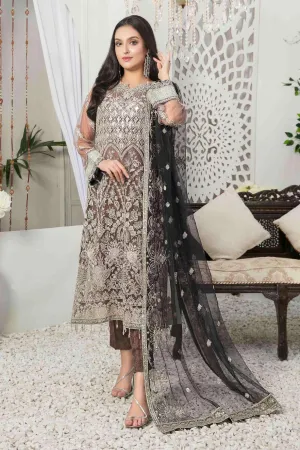 Lydia by Tawakkal Semi Stitched 3 Piece Fancy Chiffon Collection'2022-LC-6814