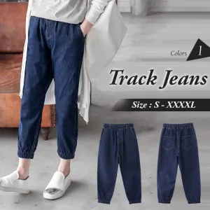 ORANGEBEAR LOOSE DENIM TRACK JEANS