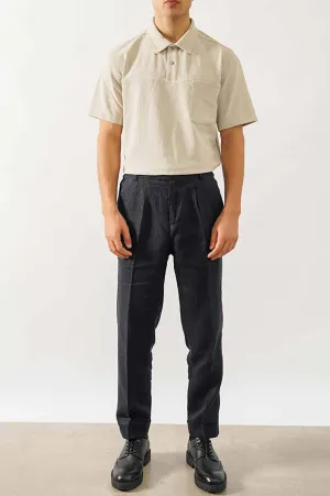 PREMIUM LINEN TURN UP PANTS
