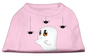 Sammy The Ghost Screen Print Dog Shirt Light Pink Xl (16)