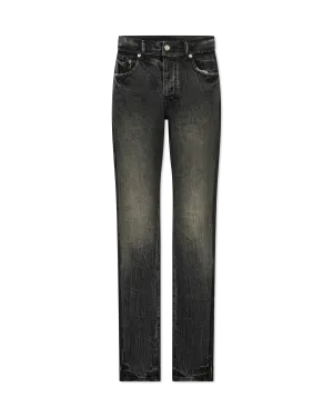 Skinny Shadow Seam Worn Purple Jeans