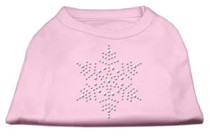 Snowflake Rhinestone Shirt  Light Pink XXL (18)