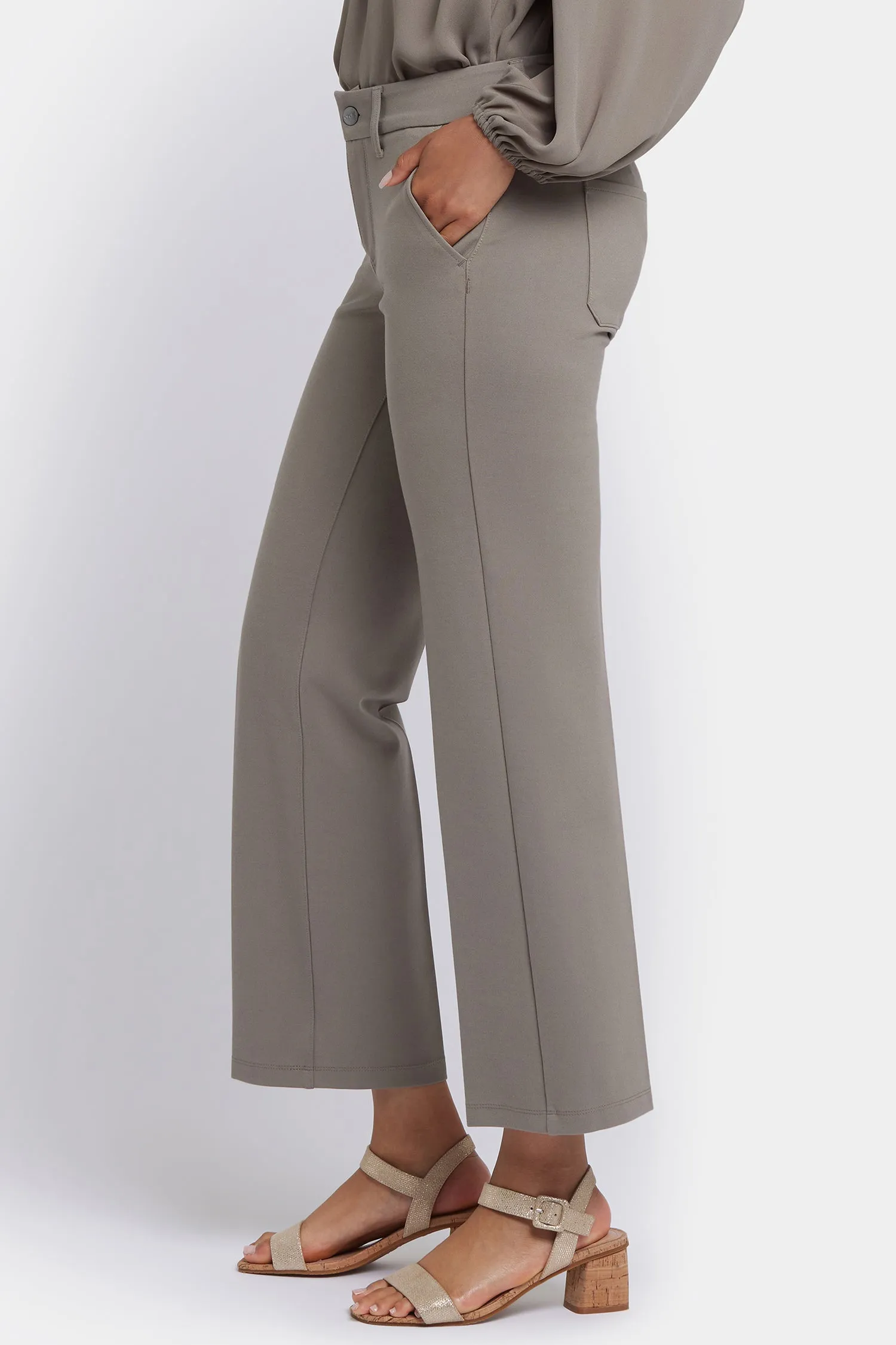 Straight Trouser Pants - Saddlewood