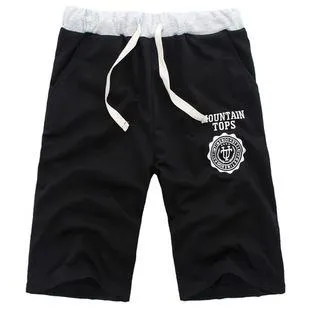 Summer Men Sporty Student Cropped Printed Baggy Pants