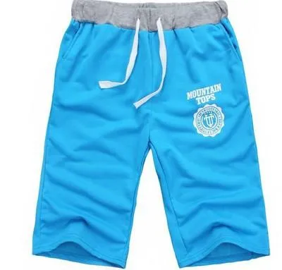 Summer Men Sporty Student Cropped Printed Baggy Pants