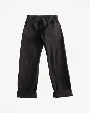 TCD-003-BK - 14oz Black Selvedge "Tea-Core" Denim - Regular Straight