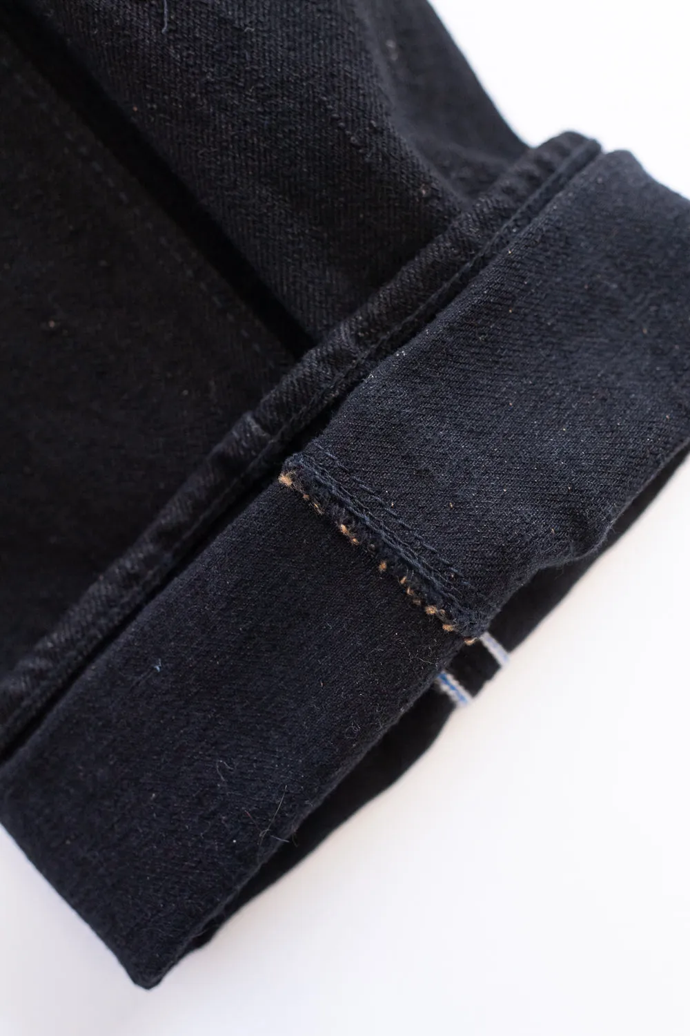 TCD-003-BK - 14oz Black Selvedge "Tea-Core" Denim - Regular Straight