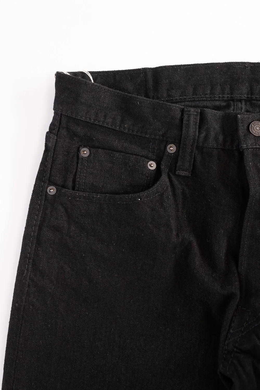 TCD-003-BK - 14oz Black Selvedge "Tea-Core" Denim - Regular Straight