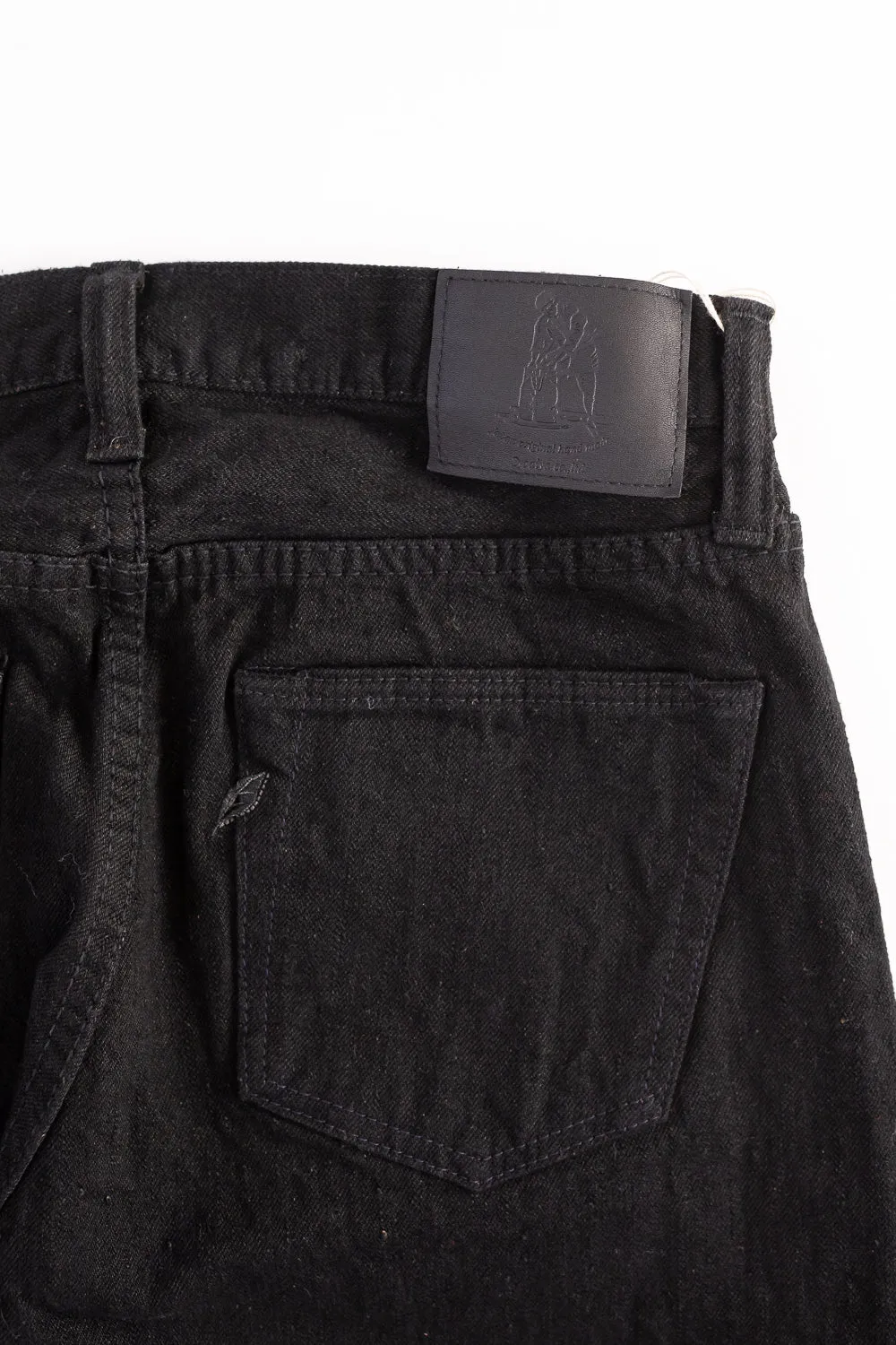 TCD-003-BK - 14oz Black Selvedge "Tea-Core" Denim - Regular Straight