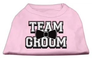 Team Groom Screen Print Shirt Light Pink Sm (10)