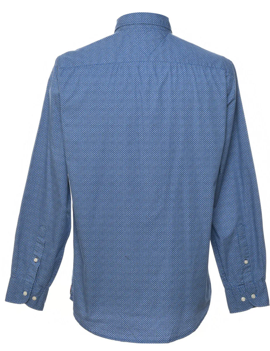 Tommy Hilfiger Blue Patterned Shirt - M