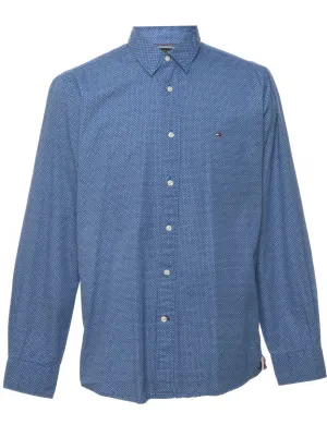 Tommy Hilfiger Blue Patterned Shirt - M