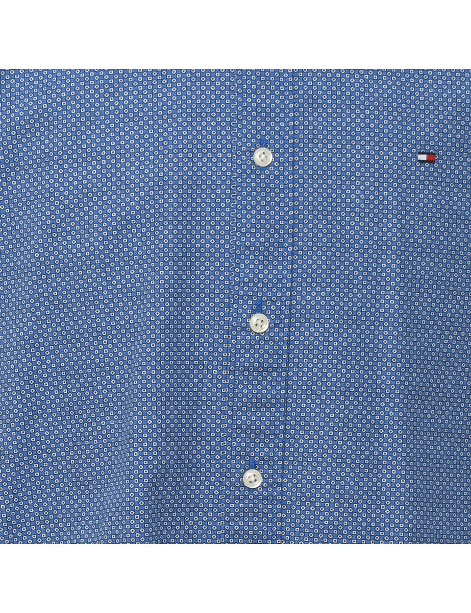 Tommy Hilfiger Blue Patterned Shirt - M