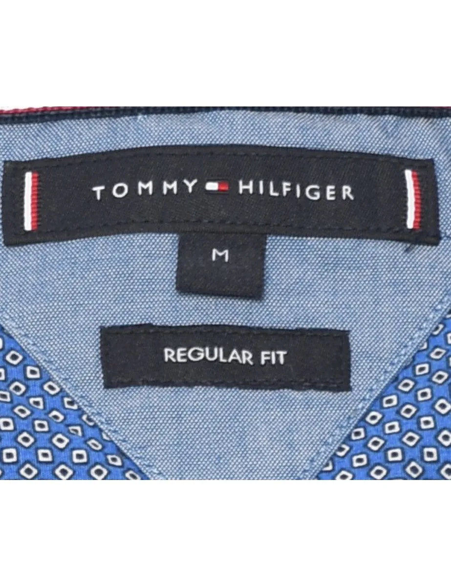 Tommy Hilfiger Blue Patterned Shirt - M