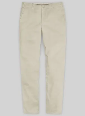 Washed Army Khaki Stretch Chino Pants