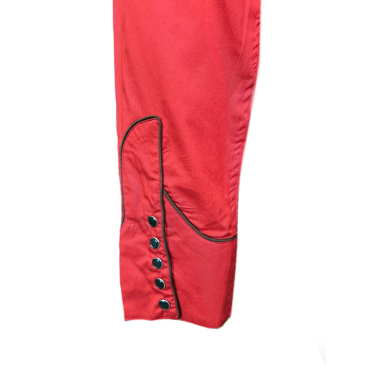 Women’s Rhinestones & Scrolls Embroidery Western Shirt in Red